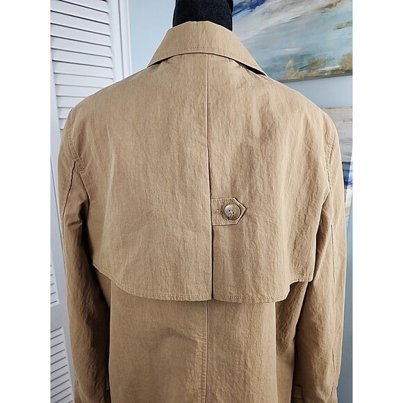 Coldwater Creek Coat – Tan Safari Field Jacket Trench Style Size 12 Large - Picture 5 of 10